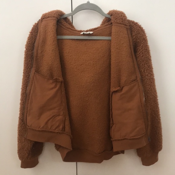 American Eagle Teddy Jacket (Burnt Orange) - Picture 3 of 4